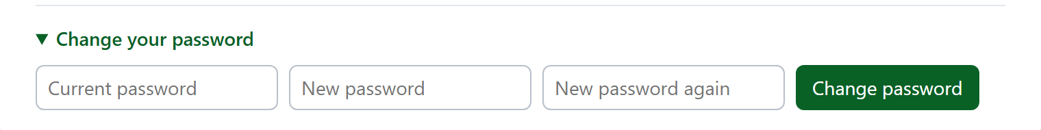 Change your password: a fold at the bottom of Users & sharing.
